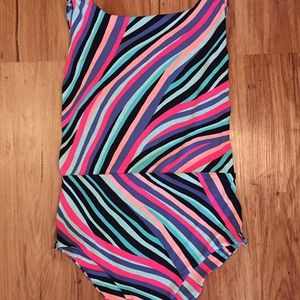 Aerie xl high front, low side 1piece bathing suit